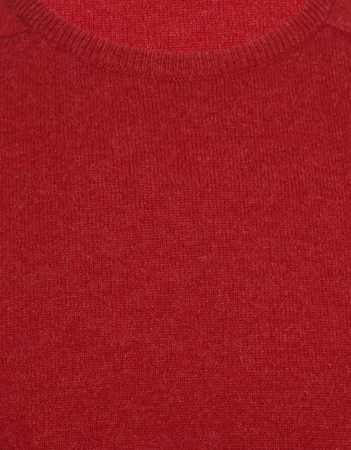 William Lockie Ronde Hals Lamswol Pullover | Poppy Melange