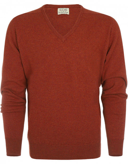 William Lockie V-hals Lamswol Pullover | Tiger