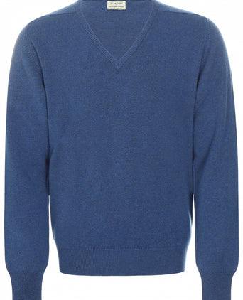 William Lockie V-hals Lamswol Pullover | Hurricane
