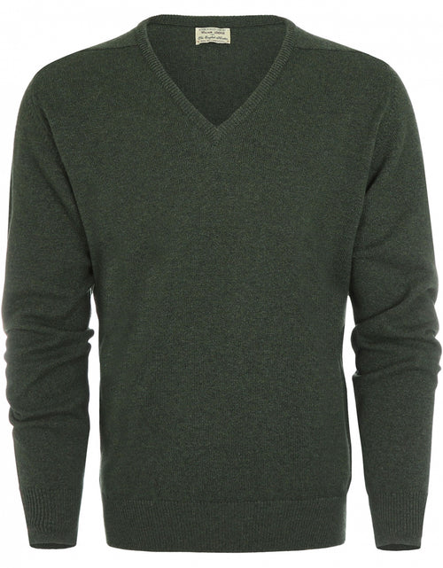 William Lockie V-hals Lamswol Pullover | Rosemary