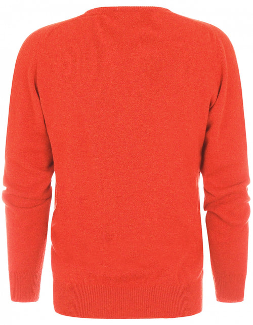 William Lockie V-hals Lamswol Pullover | Inferno