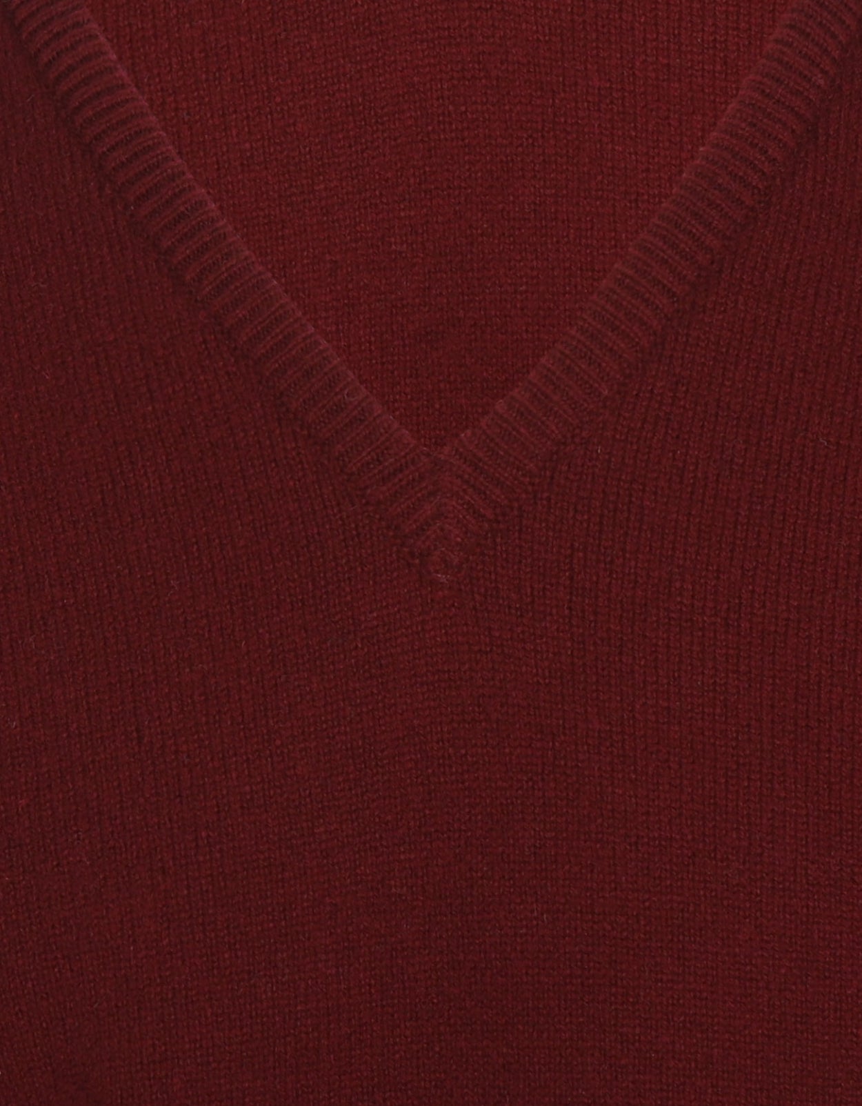 William Lockie V-Ausschnitt-Pullover aus Lammwolle | Bordeaux