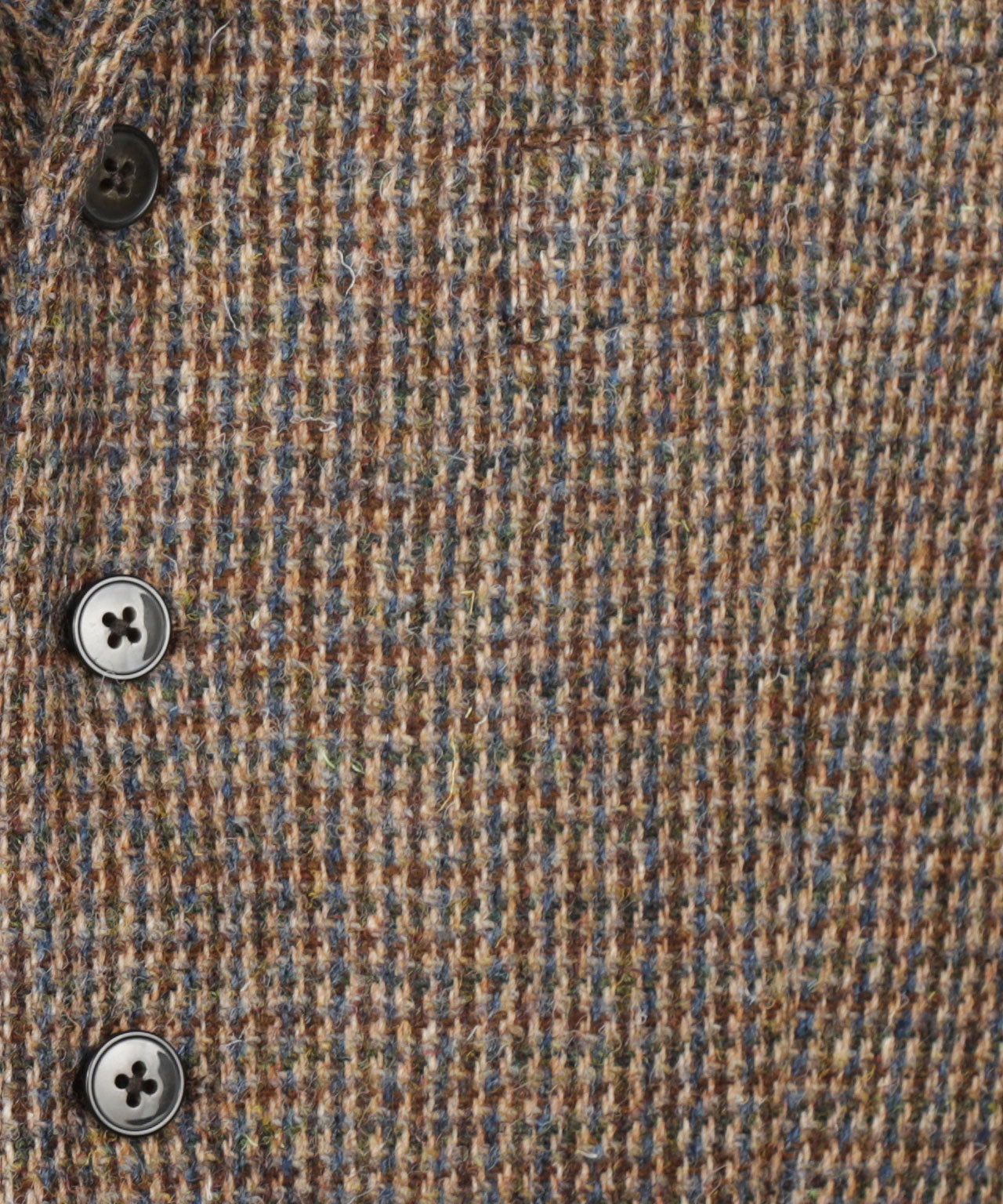Harris Tweed Gilet | Bruin Blauw Ruit