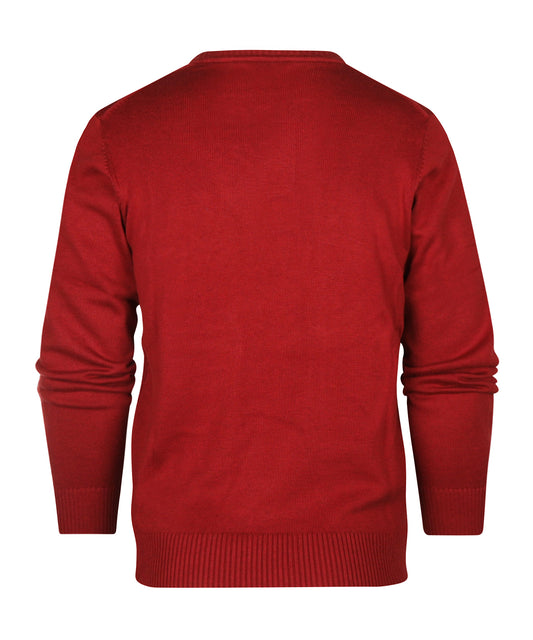 Katoenen V-Hals Pullover |