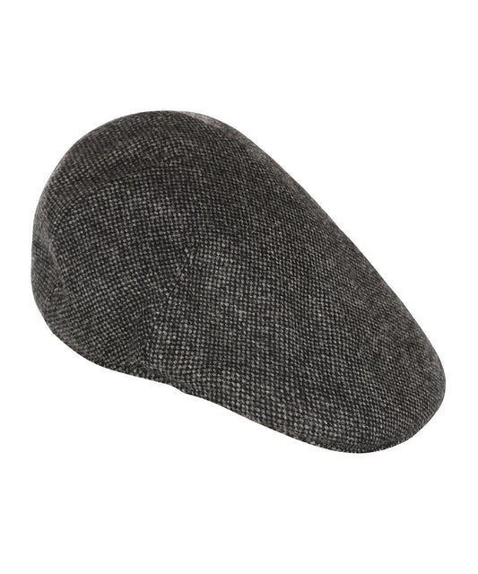 Jockey Tweed Cap | Donkergrijs Micro Ruit