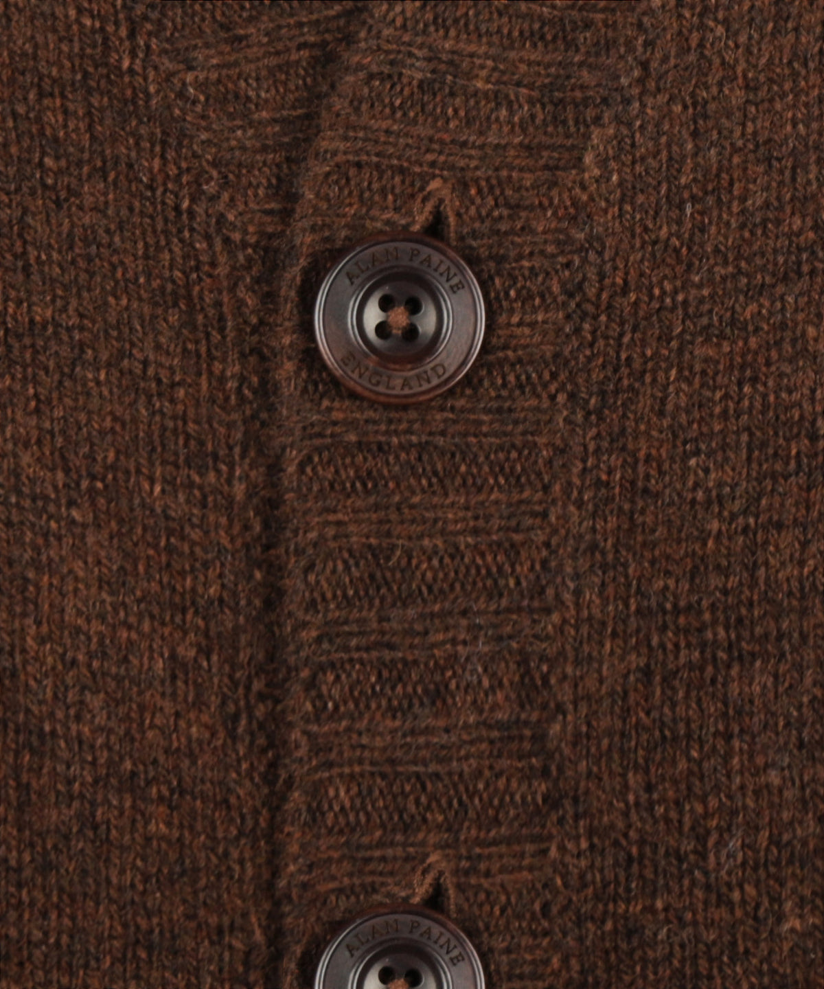 Vest Shetland Wol | Coffee