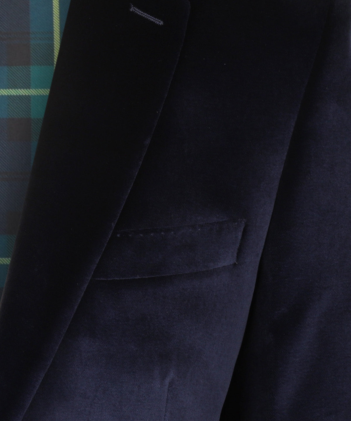 Velour Colbert | Navy Velvet