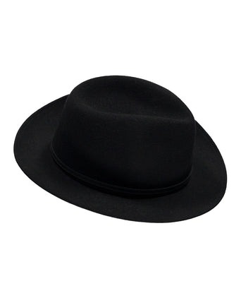 Sportieve Italiaanse Hoed Wolvilt | Zwart