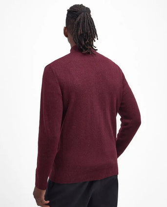 Trui Tisbury hoge rits | Bordeaux Rood