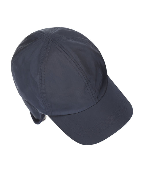 Wollen Baseball met Oorflappen | Navy Blauw