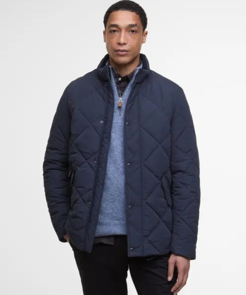 Barbour Winter Chelsea Quilted Jacket | Navy Blauw