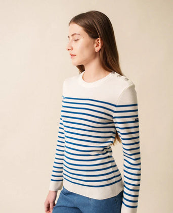 Saint James Pullover Maree IIR | Wit