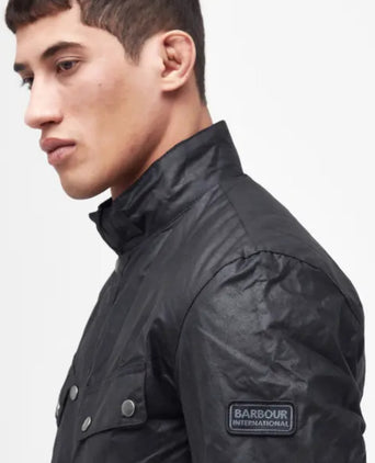 Barbour Intl. Duke Wax Jacket | Zwart