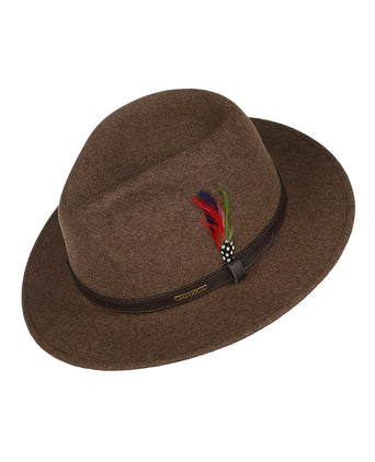 Hoed traveller | Mahoni Bruin