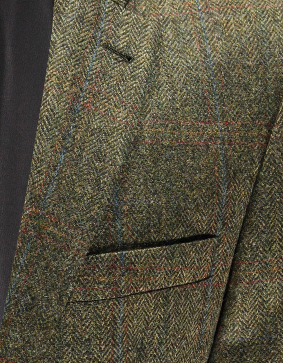 Tweed-Blazer | Grün