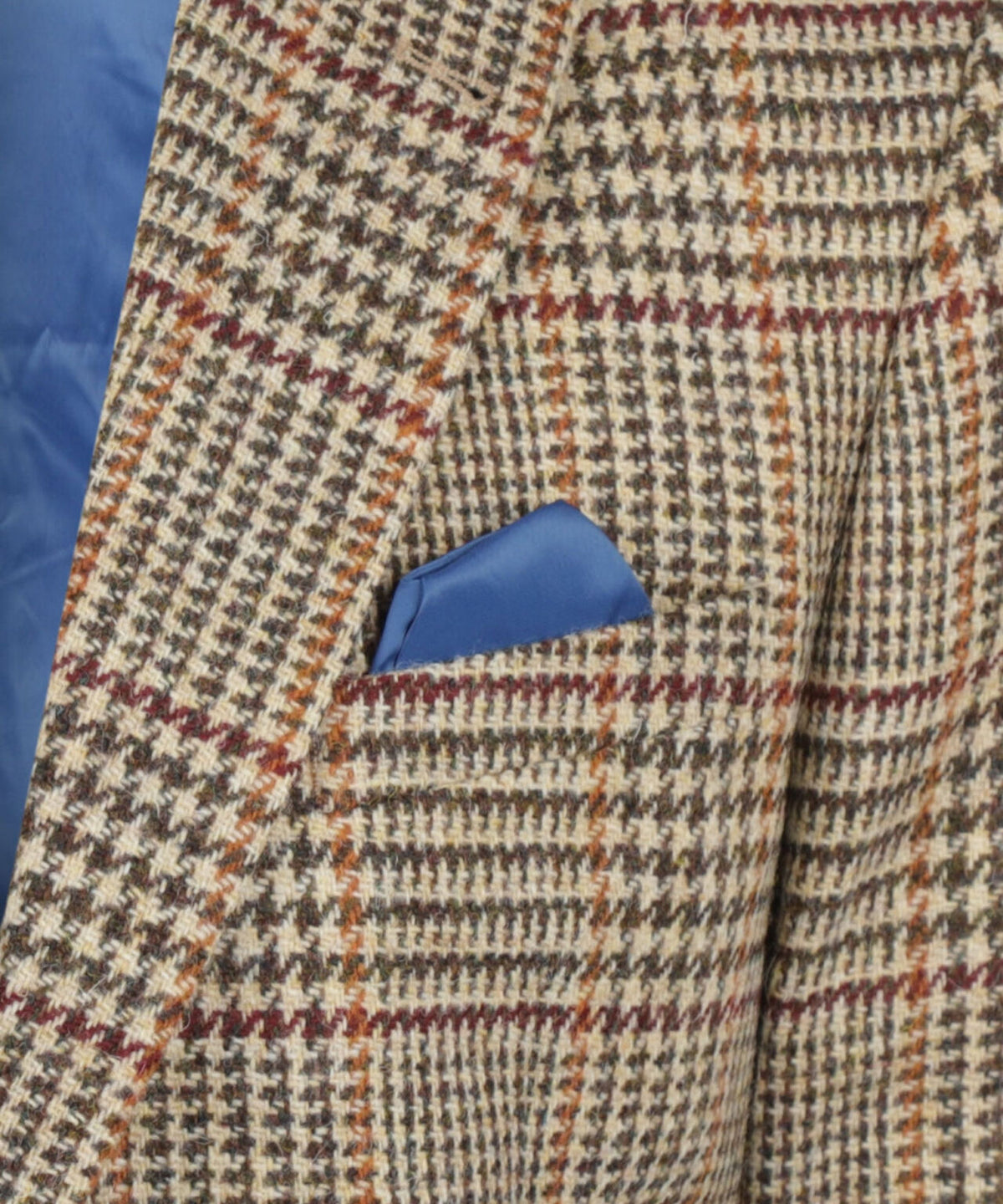Harris Tweed Colbert | Bruin melange Houndstooth