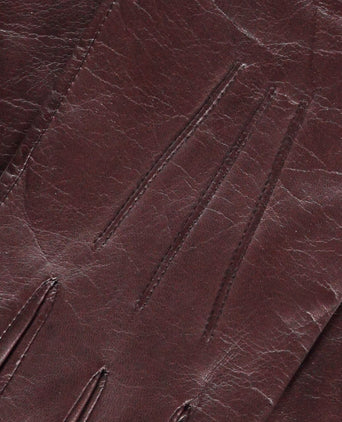 Leren Handschoen met Cashmere Voering | Bruin