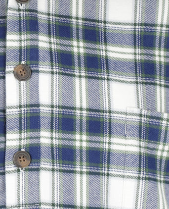 Nachthemd Klassiek flannel | Blauw