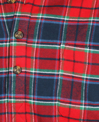 Nachthemd Klassiek flannel | Rood