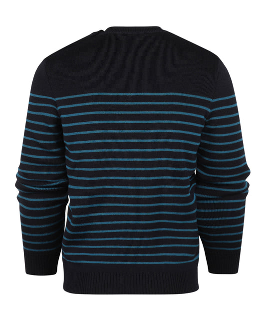 Saint James Pullover BinicII Round Neck | Blue