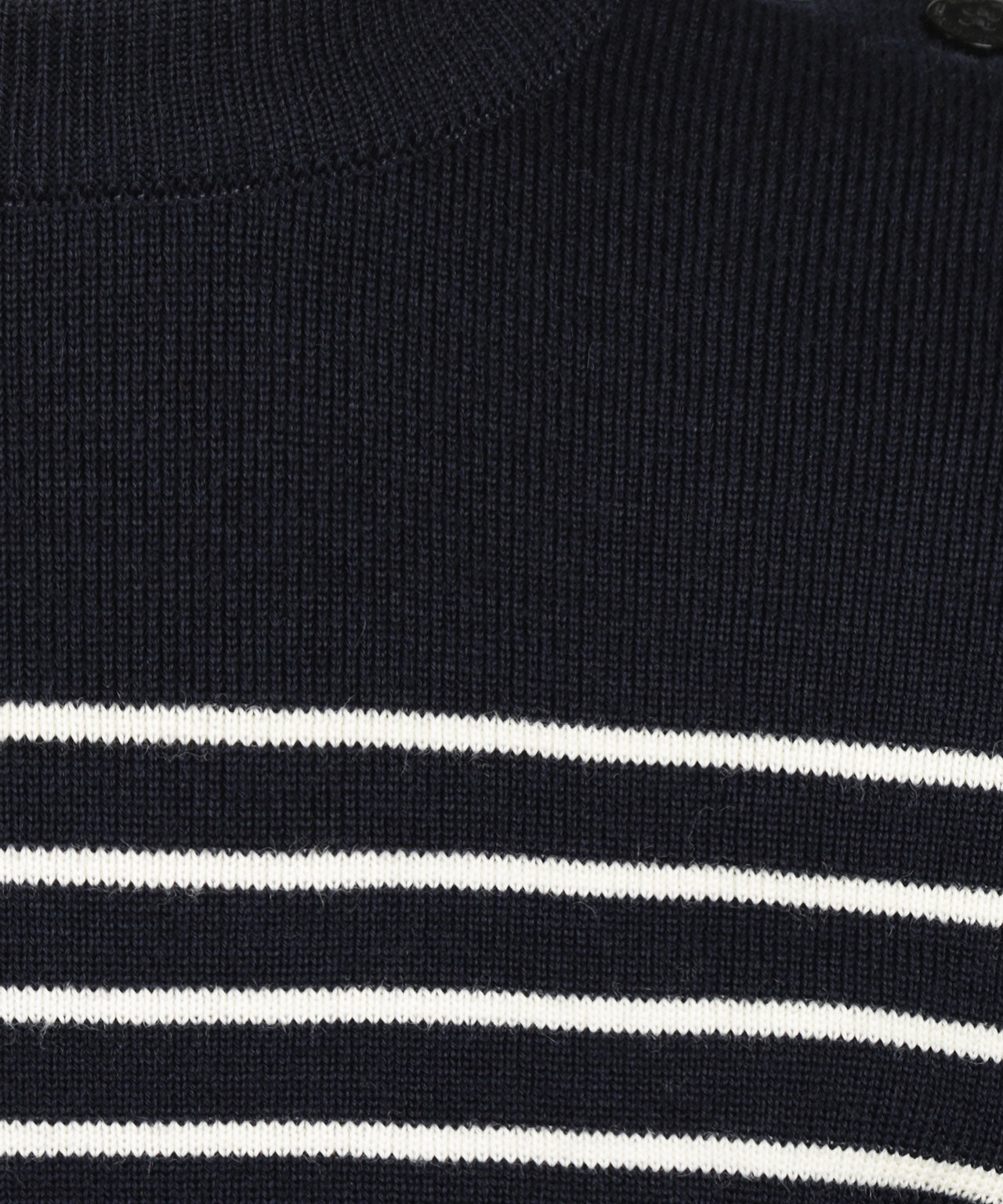 Saint James Pullover BinicII Round Neck | Blue