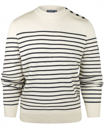 Saint James Pullover BinicII Ronde Hals | Wit