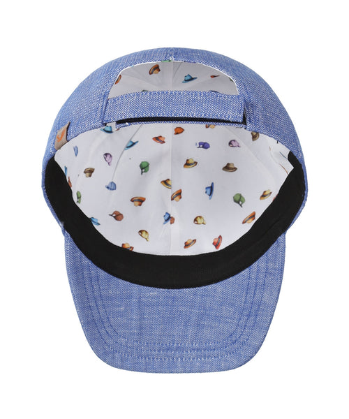 Baseball Cap katoen/linnen | Blauw