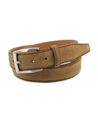 Suede elegante riem | Bruin