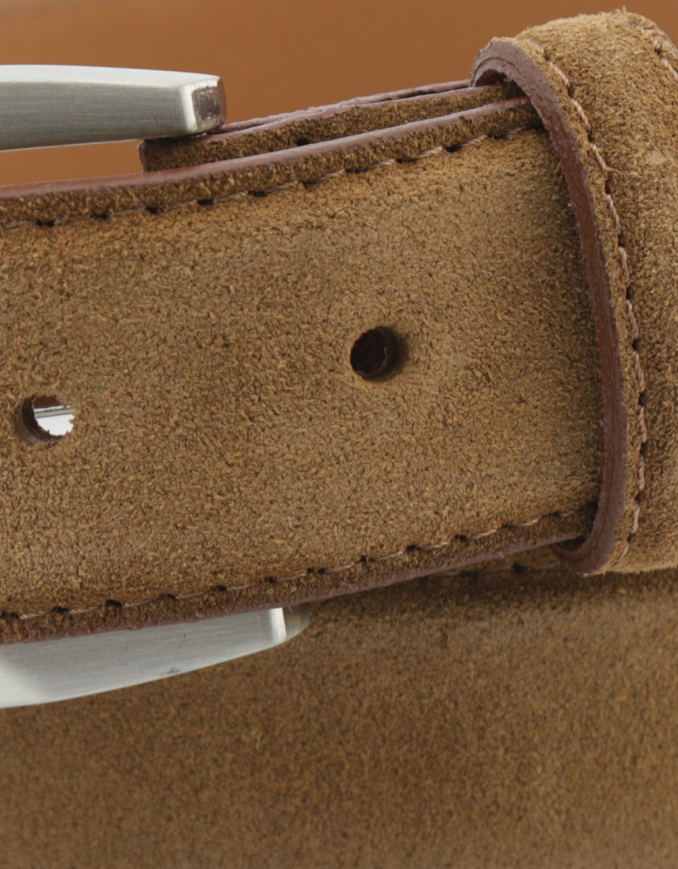 Suede elegant belt | Brown