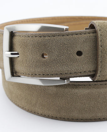 Suede elegante riem | Bruin