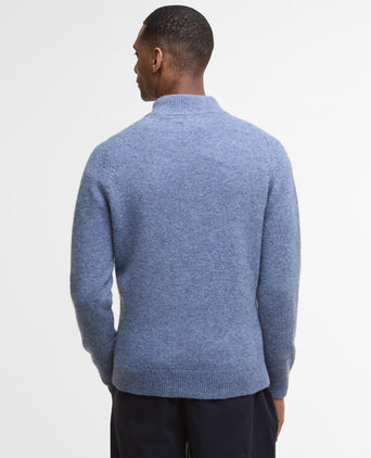 Barbour Talder Half Zip Knitted | Blauw