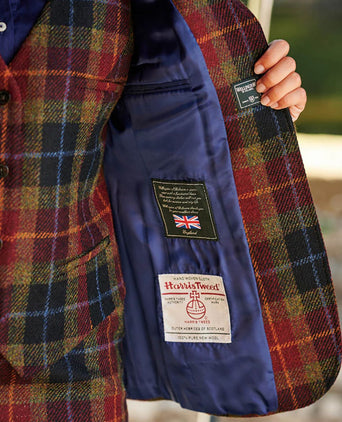 Harris Tweed Dames Blazer Carola | Rood