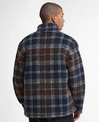 Barbour Tartan Sherpa Fleece | Nacht Blauw