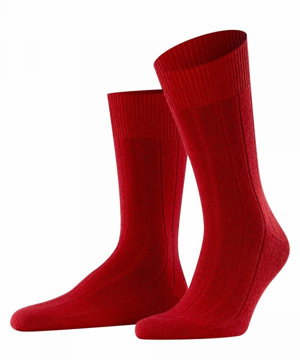 Lhasa Rib men's socks | Red