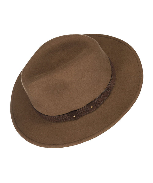 Sportieve Wolvilten Hoed | Bruin