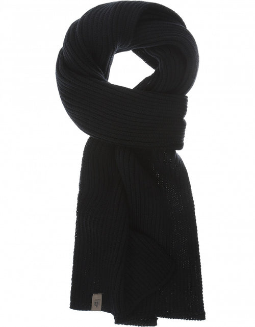 Sjaal gebreid wol | Zwart