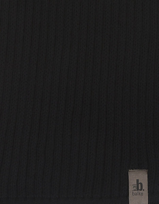 Scarf knitted wool | Black