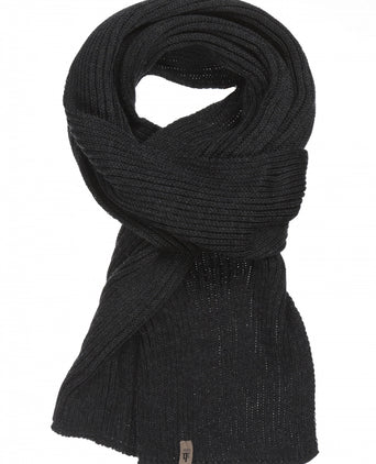 Sjaal gebreid wol | Charcoal