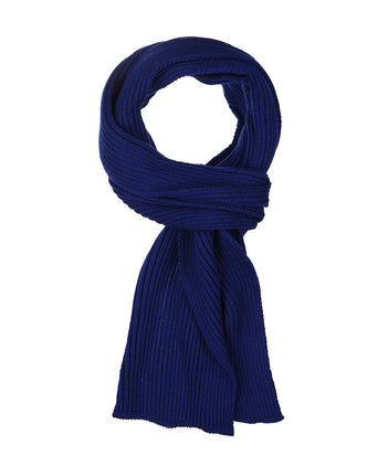 Sjaal gebreid wol | Blauw