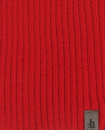 Sjaal gebreid wol | Rood