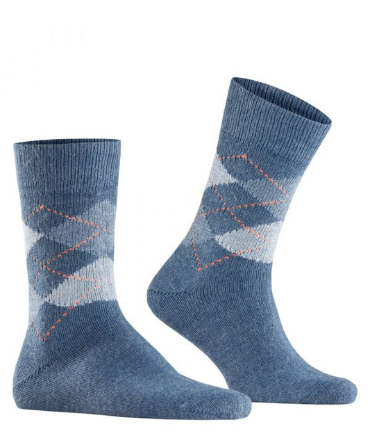 Preston Heren Sokken | Denim diamond check