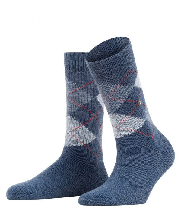 Whitby Damensocken | Blau