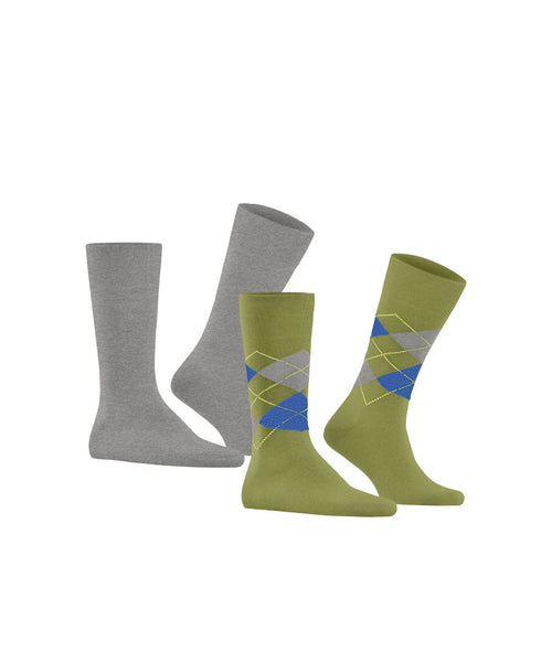 Everyday Argyle Mix 2-Pack Heren Sokken | Groen