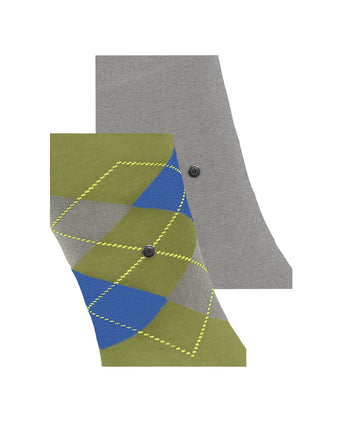 Everyday Argyle Mix 2-Pack Heren Sokken | Groen