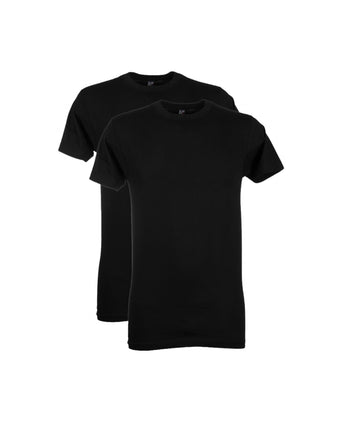 T-shirt 2-pack Ronde Hals | Zwart