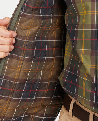 Gewatteerde Zip-in-Liner bodywarmer | Groen