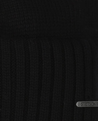 Stetson Beanie Merino | Zwart