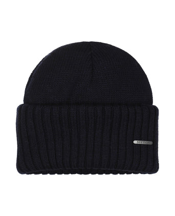 Stetson Beanie Merino | Navy Blauw