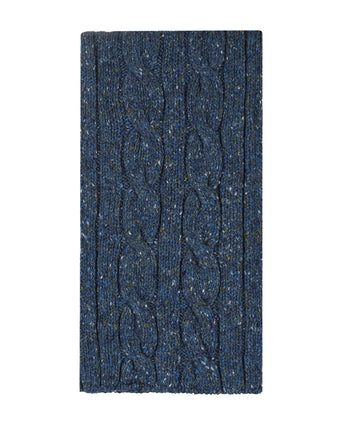 Ierse Wollen Sjaal | Denim Blauw