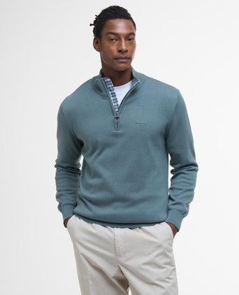 Barbour Cotton Half Zip Pullover | Grijs